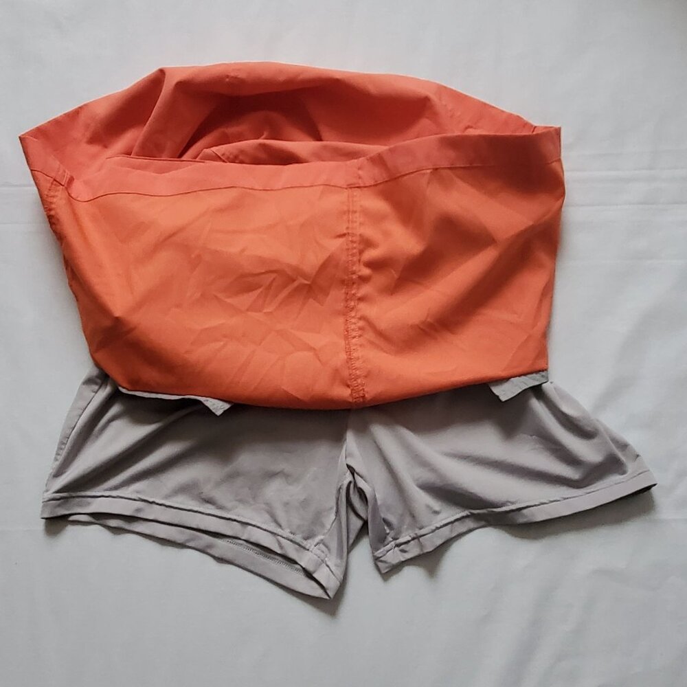 N'VO By Lanctot Women's Red Orange With Inner Shorts Golf Skort Size 10 - Picture 5 of 11